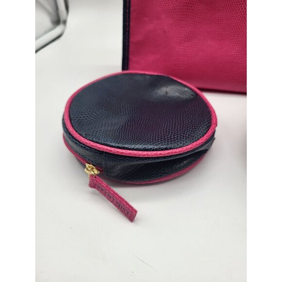 Estee Lauder Set of 3 Makeup/Cosmetic/Travel Pouches Pink Blue - Picture 3 of 7